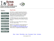 Tablet Screenshot of outingclub.org